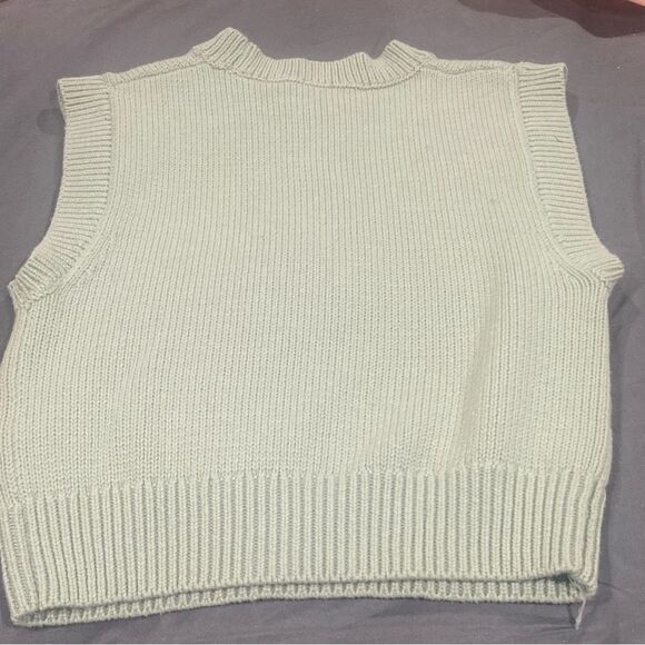 Wilfred Green Ribbed Crew Neck Sweater - Picture 4 of 7